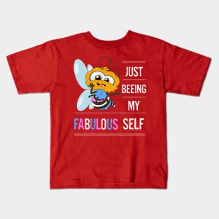 Orlando LGBTQ Transgender Red Shirt Pride Parade Festival Days Just Beeing My Fabulous Self Bee Kids T-Shirt